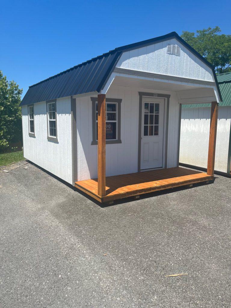 12×20 Lofted Playhouse Cabin – Barn White