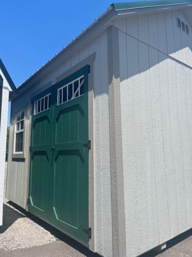 10×12 Utility Shed – Gap Gray