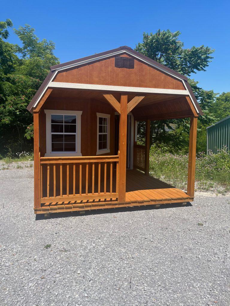 12×32 Deluxe Lofted Cabin – Urethane Cedar